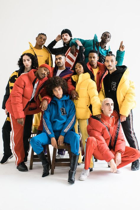 Inclusive Ultra-Chromatic Fashion Editorials : colorful photoshoot Colorful Photoshoot, Group Photo Poses, After Earth, Youth Photos, Fashion Outerwear, Group Poses, Group Photography, Daily Paper, Photoshoot Concept