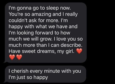 he sends the best goodnight texts Sweet Texts For Boyfriend, To Her Sweet Texts, Cute Love Texts For Him Boyfriends, Cute Night Texts For Him, Random Cute Texts To Boyfriend, Cute Message To Send To Boyfriend, Good Night Texts To Boyfriend, Goodnight Sweet Message, Good Morning Cute Texts For Him