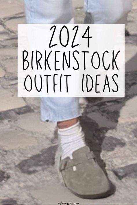 Birkenstock Clog Outfits, Clogs Outfit Ideas, Birkenstock Boston Outfit Women, Clogs With Socks Outfit, Styling Clogs, Clog Outfit Summer, Mule Outfits, Boston Clogs Outfit, Mule Outfit