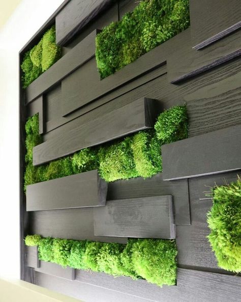 Mos Wand, Vertical Garden Systems, Green Wall Design, Artificial Grass Wall, Garden Wall Designs, Wall Mounted Planters, Sustainable Interior Design, Grass Wall, Walled Garden