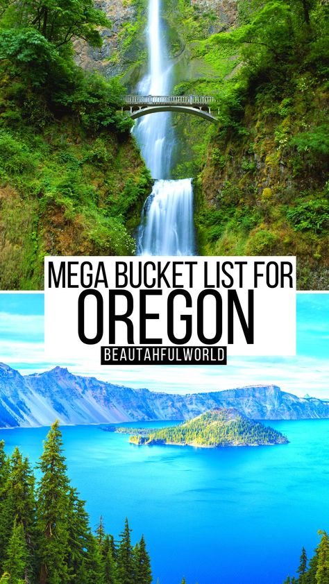 The Most Incredible Oregon Bucket List + Secret Insider Tips for 2023 Best Places In Oregon, Most Beautiful Places In Oregon, Oregon Travel 4 Days, Oregon Coast Weekend Trip, Oregon Things To See, Places In Oregon To Visit, Must See Places In Oregon, Must See Oregon, Beautiful Places In Oregon