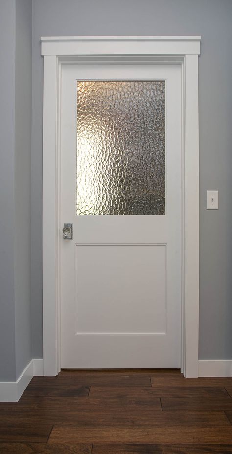 White Frosted Glass Pantry Door, Clear Bathroom Door, Beautiful Bathroom Doors, Aesthetic Bathroom Door, Bathroom Door Glass Frosted, Frosted Interior Glass Door, Aluminium Toilet Door Ideas, Bathroom Doors With Glass Panels, Exterior Bathroom Door