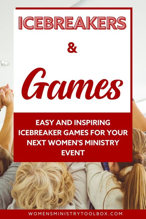 Looking for EASY and INSPIRING icebreaker games for your next women's ministry event? Tap to check out my favorite icebreaker games! I’ve Breaker Games For Women, Conference Games For Adults, Games For Ladies Night Small Groups, Womens Ice Breaker Games, Ice Breakers For Ladies Ministry, Women Retreat Games, Games For Ladies Night Woman Fun, Group Ice Breakers For Women, Women’s Ice Breaker Games