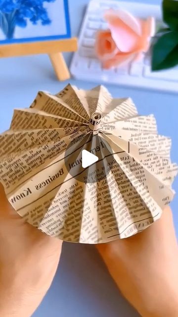 Instadiyou on Instagram: "Made an umbrella using old newspaper! A wonderful way to recycle and create something unique and useful. For more DIY inspiration, follow me on Instagram Reels: @instadiyou #recyclecrafts #diyumbrella #creativeprojects #handmadewithlove #upcycledart #craftingjoy #uniquecreations #handmadebeauty #diyideas #artsycrafts #paperart #craftingfun #ecofriendlycrafts #sustainablecrafts #craftingisfun #artandcraft recycle crafts, diy umbrella, creative projects, handmade with love, upcycled art, crafting joy, unique creations, handmade beauty, diy ideas, artsy crafts, paper art, crafting fun, ecofriendly crafts, sustainable crafts, crafting is fun, art and craft" Newspaper Crafts Diy Creative, Old Newspaper Crafts, Diy Newspaper Crafts, News Paper Crafts, Paper Umbrella Craft, Fun Art And Craft, Sustainable Crafts, Newspaper Art And Craft, Diy Umbrella