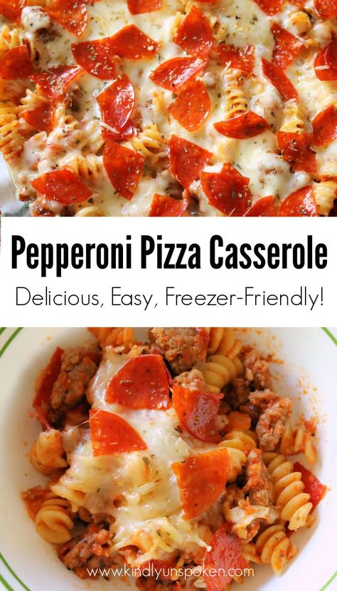 Meatball And Pepperoni Pasta Bake, Pepperoni And Sausage Pizza Casserole, Pepperoni Pasta Bake Casseroles, Spaghetti Bake With Pepperoni, Pepperoni Pizza Pasta Casserole, Baked Pasta With Pepperoni, Pepperoni Pizza Pasta Bake, Uses For Pepperoni, Pepperoni Pasta Casserole