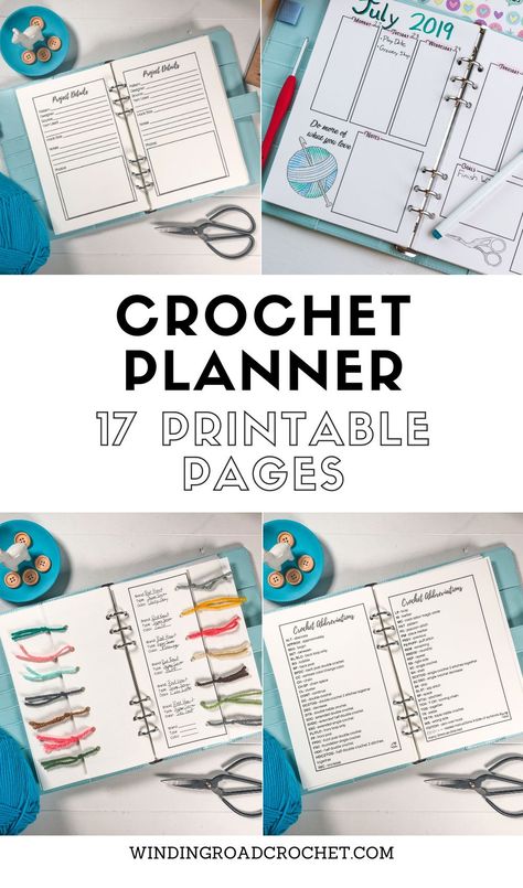 Crochet Patterns Template, Happy Planner Sizes Chart, Crochet Project Planner Free Printable, Crochet Printables Free, Crochet Planner Free Printable, Free Printable Crochet Patterns, Crochet Project Tracker, Crochet Printables, Crochet Notebook