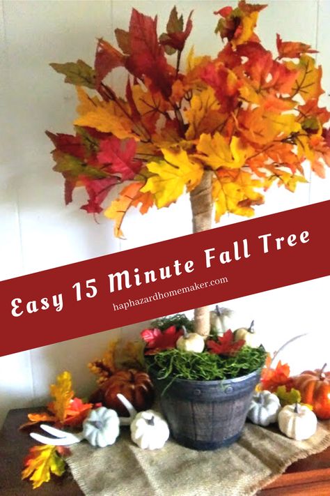 Super Easy Toilet Plunger Fall Tree – Haphazard Homemaker Fall Harvest Decorations Diy, Fun Fall Diy Crafts, Plunger Tree Diy, Dollar Tree Plunger Fall Tree, Toilet Plunger Crafts, Fall Dollar Tree Wreath, Diy Dollar Tree Fall Decor Ideas, Dollar Tree Plunger Crafts, Cheap Diy Fall Decor Dollar Tree