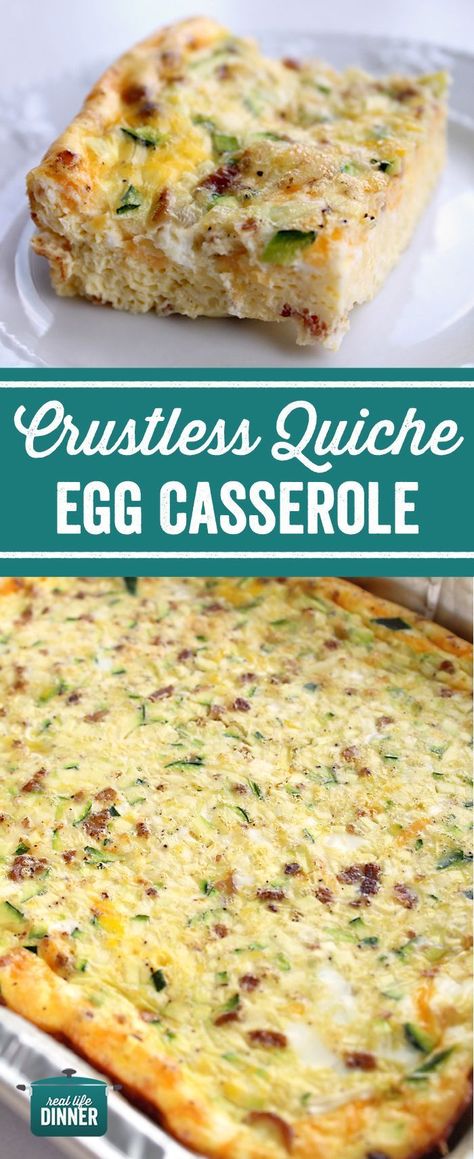 Quiche Recipes Without Crust, Quiche Without Crust, Egg Casserole Recipes Healthy, Quiche Recipes Crustless, Meatless Breakfast, Egg Recipes For Dinner, Food For Dinner, Quiche Recipes Easy, Ideas For Breakfast