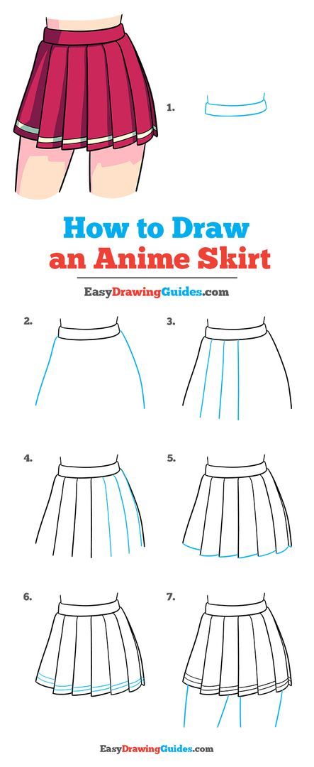 Anime Skirt Drawing Lesson. Free Online Drawing Tutorial for Kids. Get the Free Printable Step by Step Drawing Instructions on https://easydrawingguides.com/how-to-draw-an-anime-skirt/ . How To Draw Skirts Anime, How To Draw Anime Clothes, How To Draw Anime Skirt, How To Draw Anime Body Step By Step Easy, How To Draw Anime Bodies Step By Step, How To Draw Anime Easy For Beginners, Body Drawing Tutorial With Clothes, Anime Body Drawing Tutorial Step By Step, Anime Drawings Tutorials Clothes