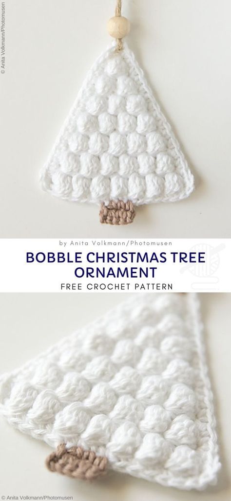 Quick And Easy Christmas Ornaments, Crochet Christmas Ornaments Free, Crochet Christmas Tree, Crochet Ornament Patterns, Crocheted Christmas, Easy Christmas Ornaments, Elegant Christmas Decor, Crochet Xmas, Crochet Christmas Decorations