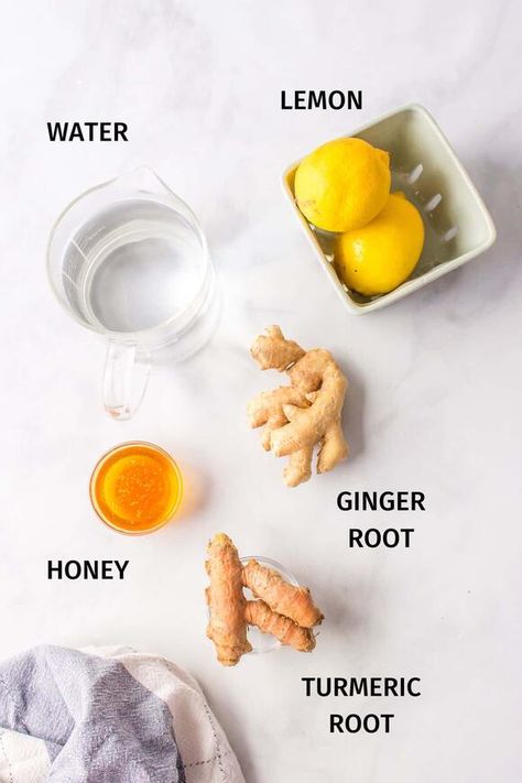 Ginger Drinks Healthy, Ginger Lemon Tea Recipe, Ginger Tumeric Tea, Lemon Ginger Turmeric Tea, Ginger Turmeric Tea, Lemon Ginger Turmeric, Tumeric Root, Ginger Lemon Tea, Turmeric Ginger Tea