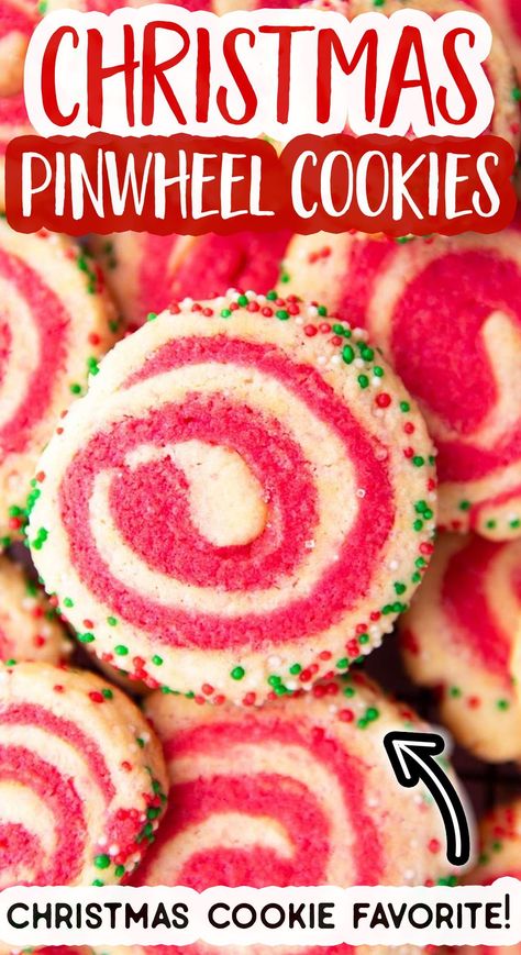 Christmas Swirl Cookies, Christmas Pinwheel Cookies, Pinwheel Sugar Cookies, Pinwheel Cookies Recipe, Swirl Cookies, Christmas Cookie Recipes Holiday, Halloween Food Appetizers, Pinwheel Cookies, Easy Christmas Cookie Recipes