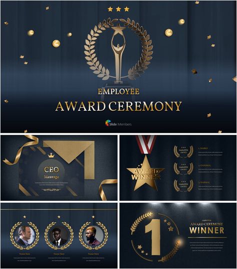 Employee Award Ceremony_16:9_MS Powerpoint Awards Presentation Powerpoint, Awards Design Poster, Award Presentation Design, Best Employee Award Poster, Award Background Design, Award Poster Design, Awards Aesthetic, Best Employee Award, Product Pitch