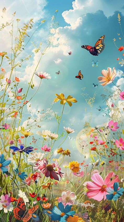 https://pin.it/2vehmbP1z Butterflies In Flowers, Natural Flower Wallpaper, Different Seasons Aesthetic, Mobile Phone Screen Wallpaper, Background Images Flowers, Butterfly In Flower, Bright Wallpapers, Background Css, Spring Phone Wallpapers