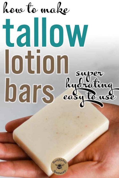 Tallow Face Balm Recipe, Beef Tallow Lip Balm, Tallow Candles Diy, Tallow Lotion Bar Recipe, Whipped Beef Tallow Lotion, Lard Lotion Recipe, How To Make Tallow Lotion, Homemade Tallow Lotion, Tallow Lotion Bars