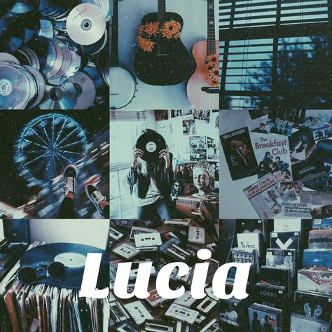 Lucia // name aesthetic Name Astetics, Luciacore Aesthetic, Lucia Core Aesthetic, Lucia Aesthetic, Lucia Name, Lucia Core, Name Drawing Ideas, Lou Core, Instagram Names