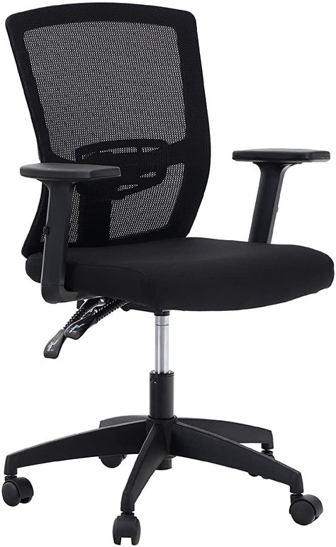 Amazon.com: ALPHA HOME Office Chair Ergonomic Home Desk Chair Mid Back Mesh Computer Chair with Lumbar Support Executive Stool with Adjustable Armrest & Seat Cushion Rolling Swivel Desk Chair-Capacity 300 lbs: Kitchen & Dining Workspace Essentials, Reclining Office Chair, Swivel Desk, Rolling Chair, Swivel Chair Desk, Caster Chairs, Mesh Chair, Small Chair, Swivel Office Chair