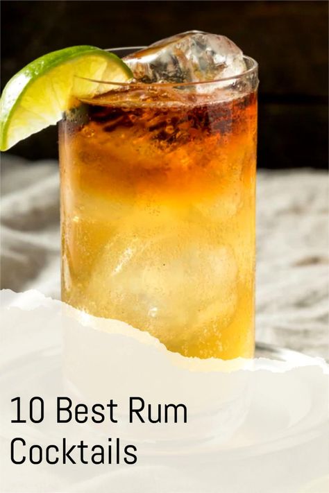 Whether you’re looking for ways to use rum you already have or planning a tropical-themed party, the most popular rum cocktails are real crowd-pleasers. Though many of these cocktails highlight sweet elements, there are some options for those without much of a sweet tooth. Some of these drinks require more preparation than others, but no matter your bartending skill level, you’ll find a great option here! Popular Mixed Drinks Cocktail Recipes, Most Popular Cocktail Recipes, Cocktail Rum Recipes, Rum Wedding Cocktails, Easy Rum Cocktails Recipes, Mixed Rum Drinks, Rum Mixed Drinks Recipes, Drinks With Rum Easy, Tropical Rum Cocktails