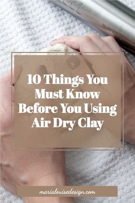 How To Sculpt With Air Dry Clay, How To Dry Air Dry Clay, Air Dry Clay Beads How To Make, Dried Clay Ideas, Air Clay Projects Ideas, Dollar Tree Air Dry Clay, Working With Air Dry Clay For Beginners, Spoon Rest Air Dry Clay, How To Keep Air Dry Clay From Cracking