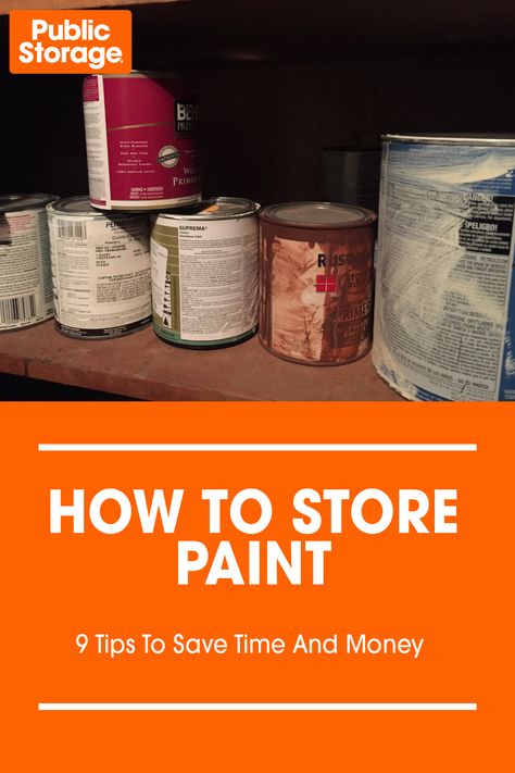 Save time and money on DIY home projects when you learn how to store paint on the Public Storage blog. Frozen Painting, Middle School Teacher, Outside Paint, Diy Home Projects, Leftover Paint, Paint Storage, Feel Like Home, Storing Paint, How To Store