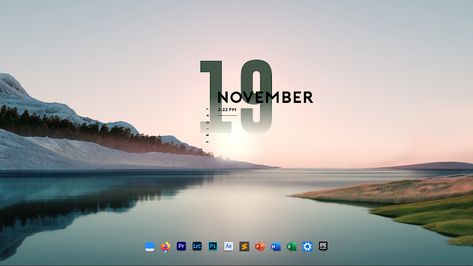 Windows Pc Aesthetic, Windows 11 Desktop Ideas, Clean Desktop Wallpaper, Desktop Ideas, Desktop Themes, Desktop Icons, Future Videos, Windows 11, Windows 10