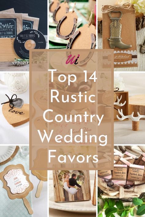 Get inspired on Rustic Country Wedding Unique Favors ideas your guests will love! For a perfectly rustic, western country, and outdoor-themed wedding. Give your guests a special and useful gift they always remember your dream wedding day. Choose the perfect Creative Wedding Favors for a rustic wedding party and reception from on a budget cheap gifts, DIY favors, personalized wedding favors, and gifts and Edible Wedding Favors all with a rustic country wedding style #rusticwedding #weddingfavors Farm Wedding Favors, Western Wedding Favors, Barn Wedding Favors, Country Themed Wedding, Country Wedding Favors, Anniversary Party Favors, Western Themed Wedding, Country Bridal Shower, Wedding Favor Ideas