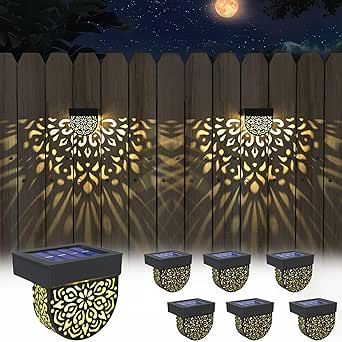 Patio Lamps Ideas, Decorative Solar Garden Lights, Patio Lamp, Fence Lights, Covered Patio Design, Solar Fence Lights, Step Lights, Solar Garden Lights, Solar Deck Lights