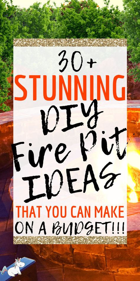 30 DIY Fire Pit Ideas You Can Make On A Budget Homemade Fire Pits Ideas, Build A Fire Pit Diy, Basic Fire Pit Ideas, Fire Pit Ideas Rustic, Diy Fire Pit Makeover, Campground Fire Pit Ideas, Above Ground Fire Pit Ideas Backyard Diy, Rustic Backyard Fire Pit Ideas, Painted Fire Pit