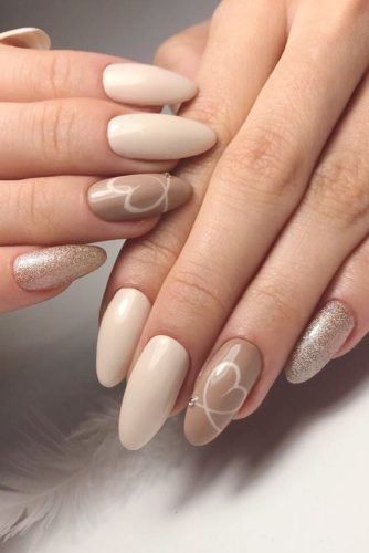 Ongles Beiges, Beige Nails Design, Simple Wedding Nails, Wow Nails, Nude Nail Designs, Short Almond, Beige Nails, Cream Nails, Almond Nails Designs