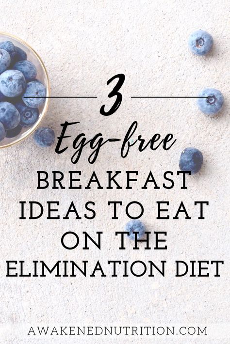 Egg Free Breakfast Ideas, Elimination Diet Breakfast, Elimination Diet Meal Plan, Diet Breakfast Ideas, 1200 Calorie Diet Meal Plans, Elimination Diet Recipes, Egg Free Breakfast, Blood Type Diet, Best Smoothie