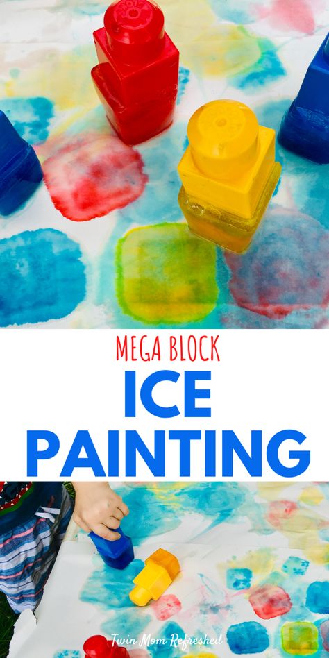 Toddler Meal Ideas, Ice Painting, Easy Toddler Activities, Art Activities For Toddlers, Nursery Activities, Baby Play Activities, Toddler Classroom, Toddler Sensory, Toddler Arts And Crafts