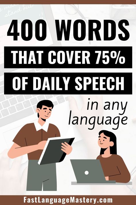 400 words that cover 75% of daily speech in any language Learn A Language Fast, Language Learning Tips, Studie Hacks, Language Journal, Bahasa China, Language Learning Apps, Learning Languages Tips, Learning A New Language, Learn Another Language