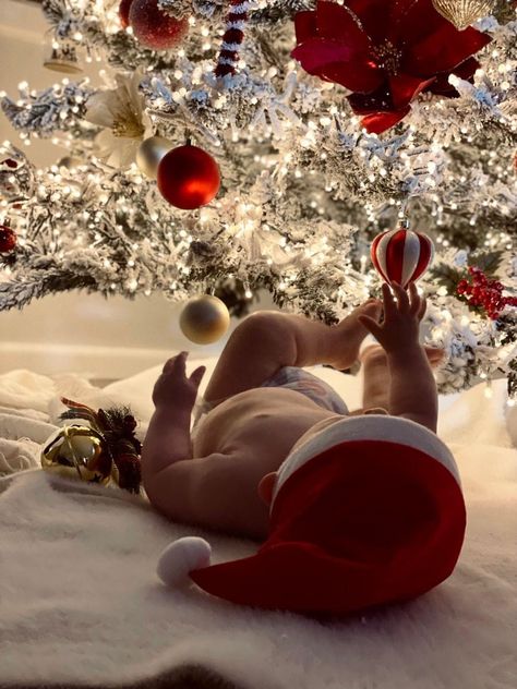 Baby Holiday Photos, Baby Christmas Photography, Newborn Christmas Photos, Christmas Pic, Christmas Baby Pictures, Idee Babyshower, Baby Christmas Photos, First Christmas Photos, Xmas Pictures