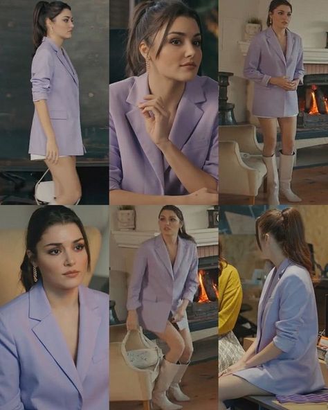 Hande Ercel Style, Female Clothes Outfits, Modest Casual Outfits, Elegant Outfit Classy, Female Clothes, Tv Show Outfits, Turkish Fashion, Turkish Beauty, Hande Ercel