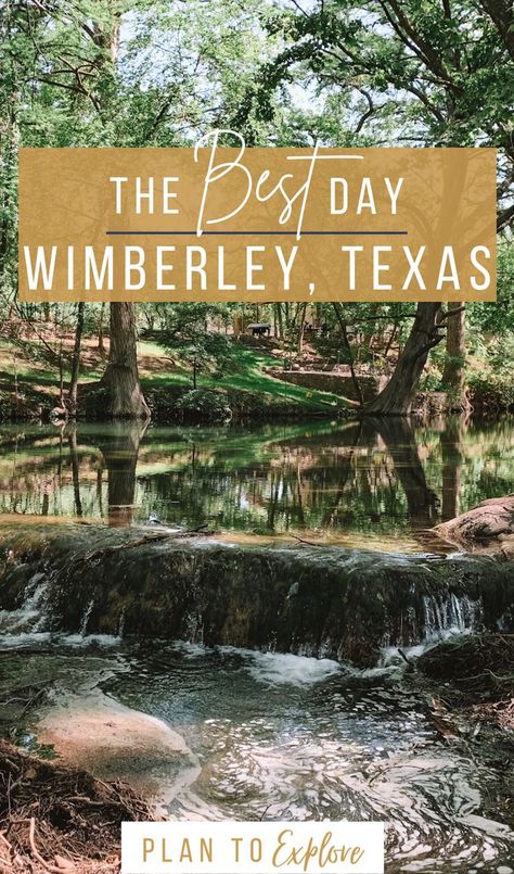 Blanco River in Wimberley Texas Weekend Trips, Wimberly Texas, Wimberley Texas, Texas Roadtrip, Texas Towns, Plan Your Day, Texas Travel, Swimming Holes, Weekend Trip