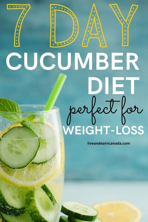 Cucumber Recipes Healthy, Cucumber Detox Water, Smoothies Vegan, Cucumber Diet, Detox Water Recipes, Diet Plans For Women, Lose 15 Pounds, Help Losing Weight, Diet Meal Plans