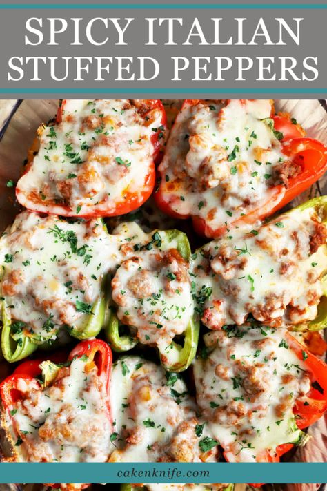 Stuffed Bell Peppers Ground Beef, Best Stuffed Pepper Recipe, Stuffed Bell Peppers Chicken, Italian Stuffed Peppers, Stuffed Peppers Beef, Easy Stuffed Peppers, Stuffed Peppers Healthy, Stuffed Peppers Recipe, Italian Herbs