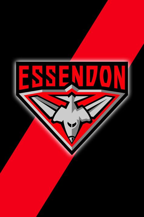 Australian Rules Football - Essendon Bombers are my 3rd favorite Footy team Afl Team Logos, Essendon Football Club Wallpaper, Essendon Bombers, Essendon Wallpaper, Australia Football Team, Essendon Football Club, Richmond Football Club, Football Quilt, Australian Football League