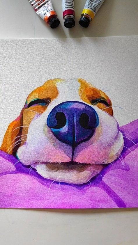 Sam Coleman | Some snippets of this golden boy 🎨 . . . #artreels #handmadepainting #watercolorpainting #watercolordog #irishartist #petportraits… | Instagram Golden Retriever Sketch Pencil, How To Draw Cute Dog, How To Paint A Dog, Things To Draw Animals, Easy Dog Painting, Painting Ideas Dog, Watercolor Advanced, Cute Animal Paintings, Dog Painting Ideas