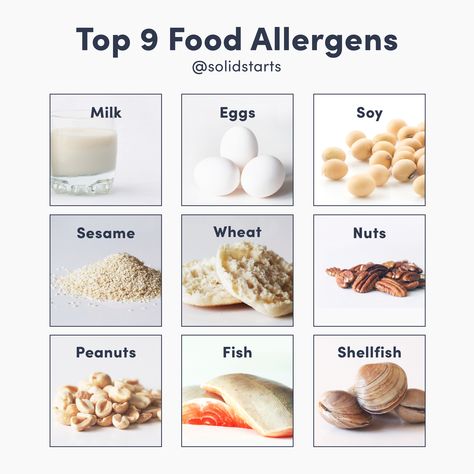 Want to prevent food allergies in your children? Introduce allergens early and often. The American Academy of Pediatrics and Food Allergy Research & Education (FARE) organization now recommend that peanuts and other common food allergens be introduced well before baby’s first birthday. Wondering how to start? Head to our website for tips and helpful advice. #FingerFoodFirst #babyledweaning #5monthsold #6monthsold #7monthsold #8monthsold #firstfood #startingsolids #foodallergies #foodallergy #blw Baby Food Allergies, Solid Starts, Facts About Food, Baby Led Weaning First Foods, Common Food Allergies, Food Allergies Awareness, Baby Led Weaning Recipes, Weaning Recipes, Food Allergens