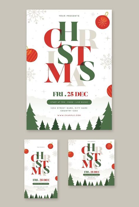 Flyer Design Christmas, Poster Christmas Design, Christmas Creative Post, Christmas Layout Design, Christmas Post Instagram, Christmas Poster Design Ideas, Christmas Post Design, Christmas Promotion Design, Christmas Card Design Ideas