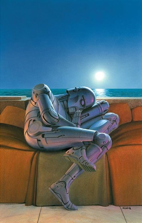 Katee Sackhoff, 70s Sci Fi Art, Ralph Mcquarrie, Science Fiction Illustration, New Retro Wave, Star Wars Concept Art, Firefly Serenity, Arte Robot, Isaac Asimov