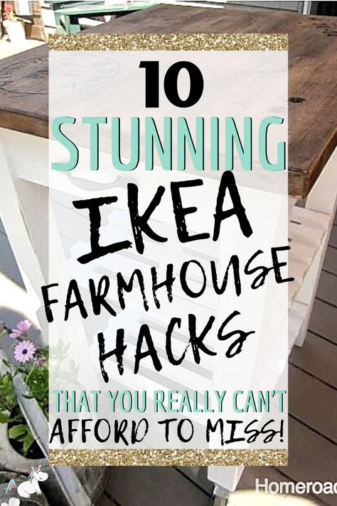 10 Stunning Ikea Farmhouse Hacks That You Really Cant Afford To Miss! Looking for some cute Rustic Style Decor projects on a budget? Look no further than these Farmhouse decor ideas for Ikea lovers! Ikea Farmhouse, Diy Farmhouse Decoration, Ikea Desk Hack, Hacks Ikea, Ikea Hack Ideas, Diy Ikea Hacks, Shabby Chic Vintage, Farmhouse Style Kitchen, Modern Farmhouse Kitchens