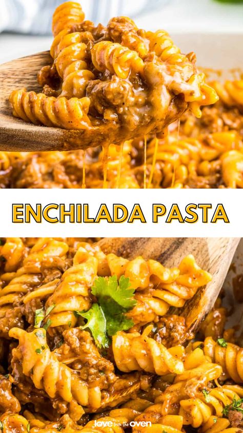 Enchilada Pasta is a great weeknight meal. This is perfe t in our house, especially for back to school season, because everything can be made in one pot! Family Dinner Recipes Cheap, Easy Staple Dinners, Easy Recipes Dinner Gluten Free, Beginner Dinner Ideas, Cheap Dinners For A Family Of 6, Broccoli Tortellini, Cheap Dinner Recipes Healthy, Tortellini Chicken, Easy Cheap Dinner Recipes