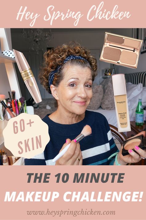 Make Up 50 Plus Makeup Tips, 10 Minute Makeup, Makeup For Over 60, Transformation Challenge, Makeup Challenge, 60 Plus, Makeup Challenges, Face Makeup Tips, Makeup Transformation