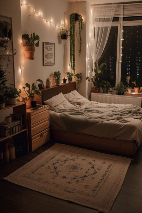 Bedroom Inspiration Cozy, Earthy Bedroom, Dekorasi Kamar Tidur, Classy Bedroom, Cozy Room Decor, Redecorate Bedroom, Apartment Decor Inspiration, Dreamy Room, Dream Room Inspiration