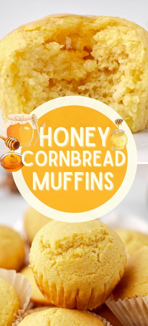 Moist Sweet Cornbread Muffins, Sweet Corn Muffins Moist, Easy Corn Muffins Recipe, Sweet Honey Cornbread Muffins, Homemade Corn Muffins Sweet Cornbread, Sweet Buttery Cornbread, Sweet Cornbread Muffins Jiffy, Sweet And Moist Honey Cornbread, Honey Cornbread With Corn