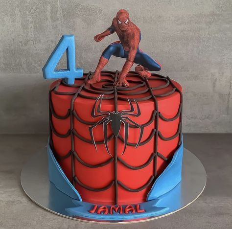 Spider Man Birthday Cakes For Boys, Spiderman Cake Design, Spiderman Theme Cake, Spiderman Cake Birthday For Kids, Cake Spiderman, Spiderman Cake Ideas, Spider Man Birthday Cake, Spider Man Cake Ideas, Spider Man Cake