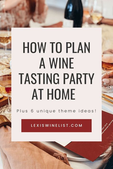 How do you make a wine tasting fun? After hosting hundreds of private wine tastings, I’ve gathered some tips to help you host a wine tasting event for you and your friends. Here are some wine tasting party ideas, along with everything you need to host a wine tasting party at home. Wine Club Party Ideas, At Home Wine Tasting Party Ideas, Wine Tasting Event Ideas, Wine Tasting Themes Ideas, At Home Wine Tasting Party, Host Wine Tasting Party, Wine Party Ideas, Diy Wine Tasting Party, Wine Tasting Party Ideas