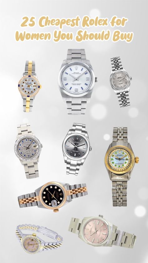 Women's Rolex Watches, Classic Rolex Women, Womens Rolex Watches Datejust, Rolex Sizes On Wrist Women, Must Have Watches Women, Big Watches For Women, Women’s Rolex Watches, Rolex Watches Women Classy, Latest Watches For Women